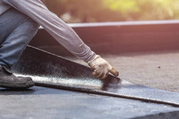 Professional Basement Waterproofing technician working in Huntington, IN